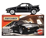 Matchbox 1984 Toyota MR2 [Black] 08/125, 1:64 Scale Diecast Toy Vehicle