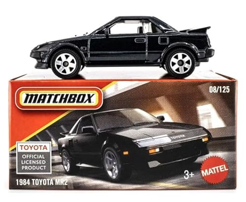 Matchbox 1984 Toyota MR2 [Black] 08/125, 1:64 Scale Diecast Toy Vehicle