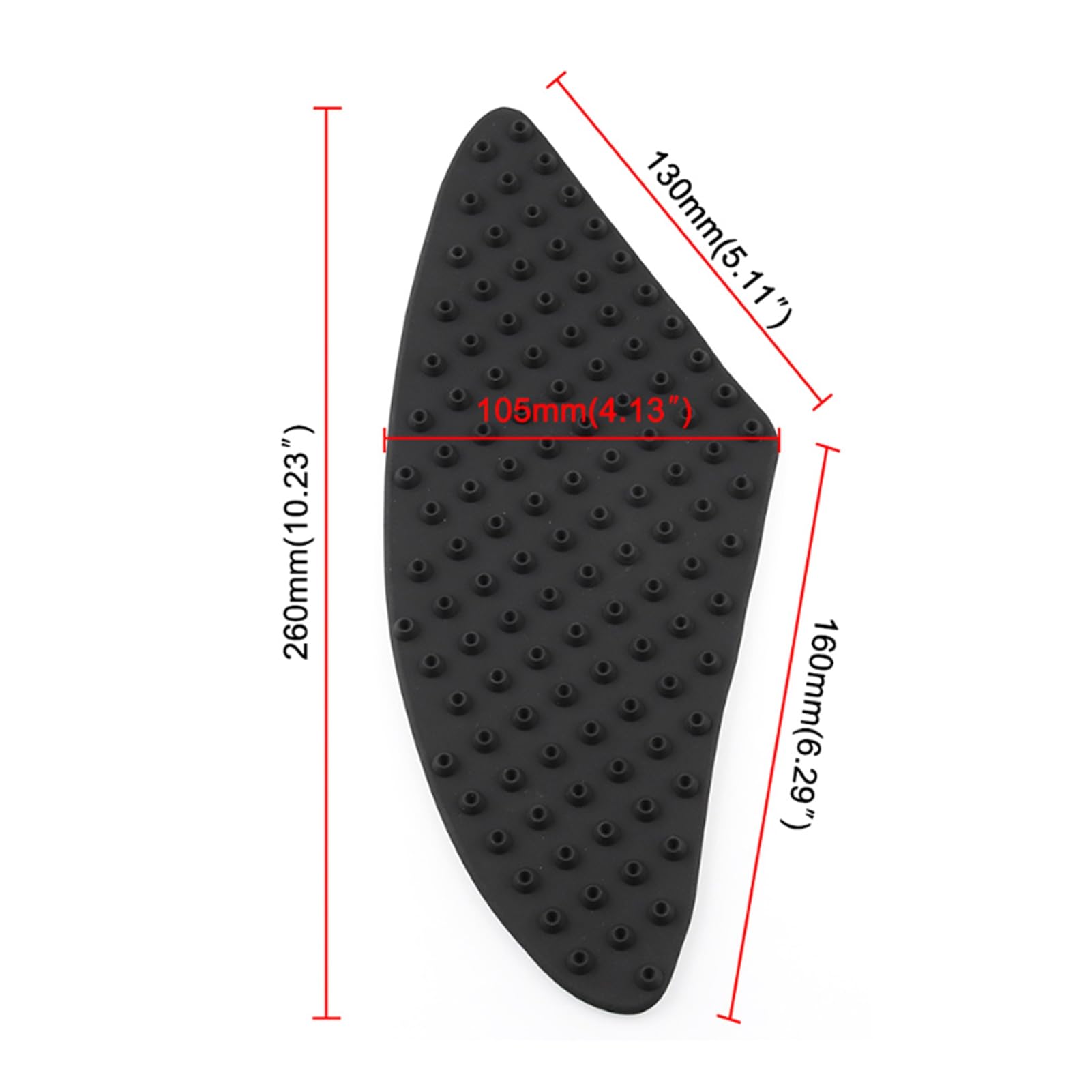 RAN 2 pièces en caoutchouc réservoir Traction Pad côté gaz genouillère protecteur moto montage RAN 2 pièces en caoutchouc réservoir Traction Pad côté gaz genouillère protecteur moto montage