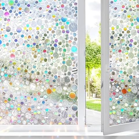 Lifetree Rainbow Window Film for Privacy Cover