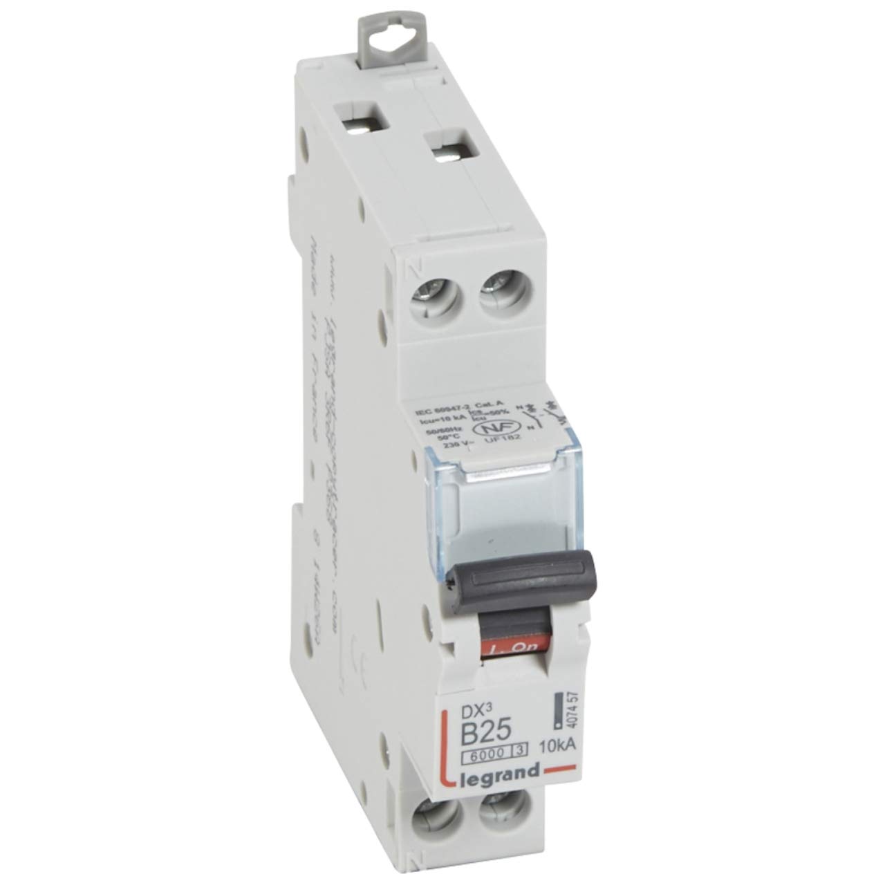 Disjoncteur DX³6000 - U+​N 230V~ 25A - courbe B - 1 module