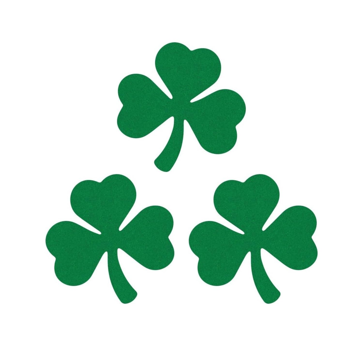 LiteMark Reflective Shamrock Sticker, Green, 2 Inch, Clover Decal, Hard Hat, Helmet, Tool Box, Laptop - Pack of 3 Pcs