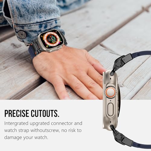 Image of KADES Rugged TPU Sport Band for Apple Watch Ultra 3 /2 /1 49mm, Metal Connectors for Apple Watch Series 11 /10 /SE3 46mm Series 9 /8 /SE2 /7 /6 /SE /5 /4 /3 /2 /1 45mm /44mm /42mm