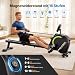 Dripex Magnetisches Rudergerät 16 Widerstandsstufen, Leises Rudergerät mit 130kg Belastbarkeit, Bluetooth Rudermaschine mit LCD Display für Cardio & Krafttraining, Klappbares Heimtrainer