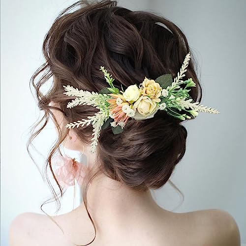 Pettine Laterale Floreale per Capelli Sposa Fiore