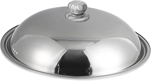 Miniatura 1 de Tapa universal de acero inoxidable para ollas y sartenes, tapa de sartén redonda con perilla, tapa de sartén, tapa de utensilios de cocina, tapas