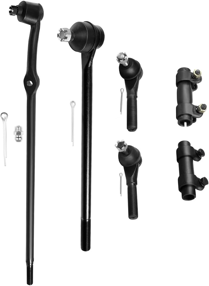 SCITOO 6-PC SET Suspension Kit for Ford BRONCO for F-100 for F-150 for F-250 for F-350 Front Right Inner Center Link,Front Inner Tie Rod Ends,Front Outer Tie Rod Ends,Front Tie Rod Adjusting Sleeve
