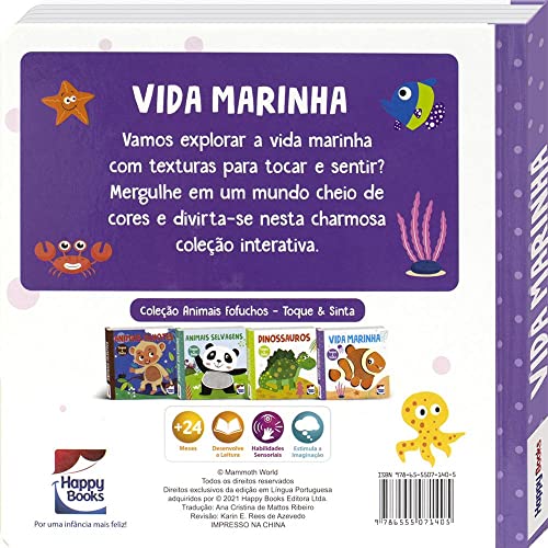 Animais Fofuchos - Toque e Sinta: Vida Marinha