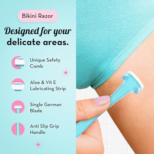 Image of Plush The Ultimate Razor Trio Kit | Bikini, Body & Face Razor for Woman | 3-in-1 Hair Removal Kit | Smooth, Precise & Gentle Shave | Travel-Friendly & Easy to Use | Zero Cuts & Bumps