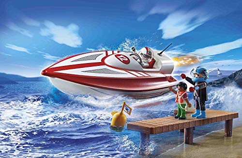 PLAYMOBIL Sports & Action 70744 Speedboot mit Unterwassermotor, Schwimmfähig, Ab 4 Jahren – Bild 3
