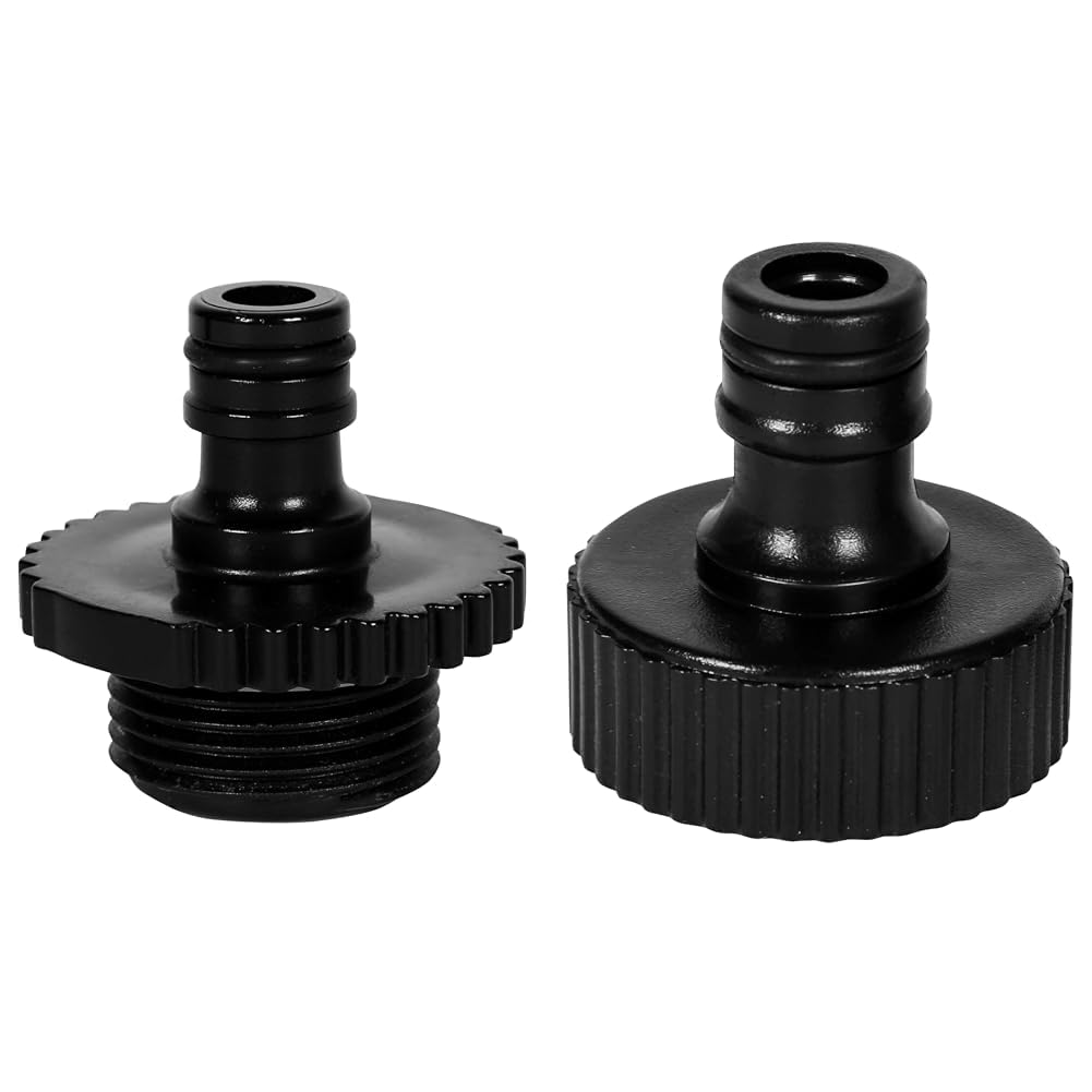 Original Einhell Adapter 33,3 mm AG & Einhell Adapter 33,3 mm IG (Pumpen-Zubehör, passend für 33,3 mm / 1 Zoll Pumpen-Außengewinde, zum Anschluss eines Gartenschlauchs)