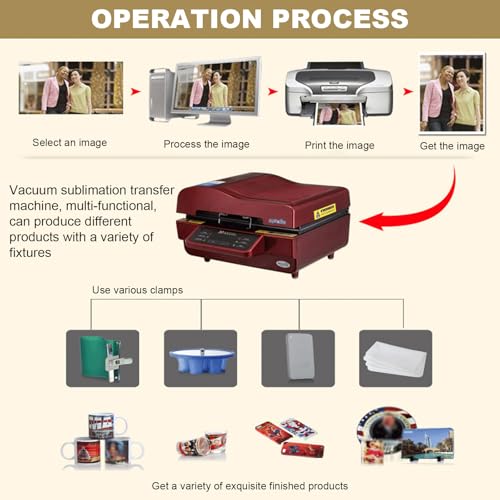 Máquina de sublimación 3D multifunción para transfer miniatura 6