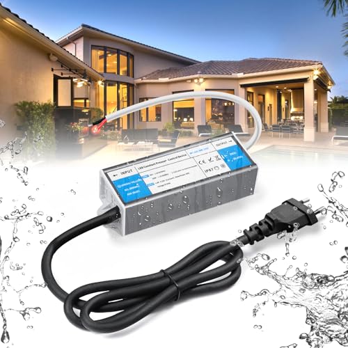 BRIMETI Transformador 220V a 24V 6W 0,25A LED Driver Exterior Impermeable IP67 Fuente de Alimentación 220V a 24V DC Driver de Bajo Tensión Controlador Voltaje Constante, para Tira LED