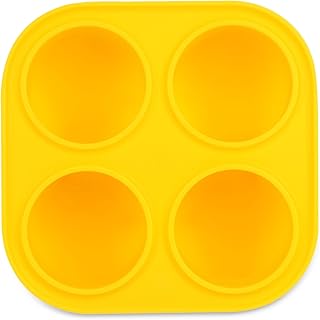 YeeBeny Dog Treat Molds for Freezer for woof, Yellow Dog Snack Tray Mold 10 to 25 Pounds Small, Freeze Refill Treats for The Pupsicle Toy Reusable and Easy to Clean Silicone Mold for Dog Snacks