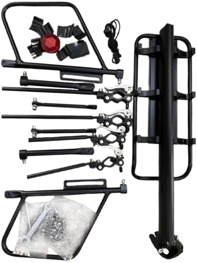 Rear Bicycle Rack Outdoor Adjustable Support Rod Mountain Bike Cargo Rack