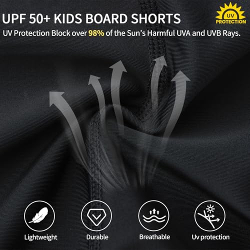 Girls' Swim Shorts, UPF 50+ Sun Protection Fully Lined Pockets Quick-Dry Soft Board Short for Beach Pool4