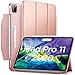 Produktbild ESR Hülle kompatibel mit iPad Pro 11 2020, Auto Schlaf-/Weckfunktion [Unterstützt Kabelloses Laden für Apple Pencil 2] Leichte Standhülle mit Magnetverschluss, Roségold