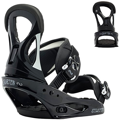 Burton Damen Bindung Stiletto L Schwarz - Schwarz/Weiß