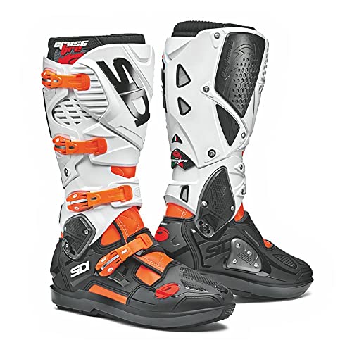 Image of SiDI | Offroad Motorcycle Boots, Professional Motocross Boots for Men CROSSFIRE 3 SRS, Adjustable and Replaceable Buckles, Flex System, Hyper Extension Block