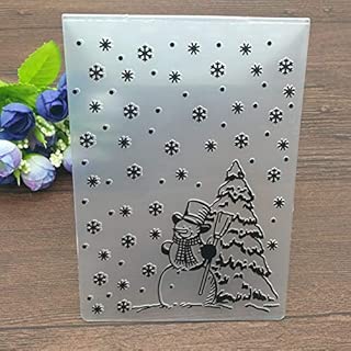 LooBooShop Christmas Embossing Folder DIY Card Papercraft Scrapbooking Decor Template Diary
