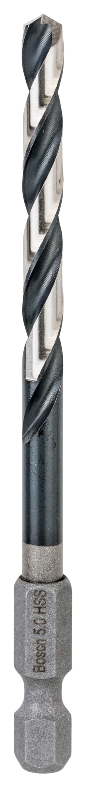 Bosch 1X Pro Metal Hss-G Impact Twist Drill Bit (For Non-Ferrous Metals, Steel, Ø 5,00 Mm, Professional Accessory Impact Drill/Driver, Drill Drivers)