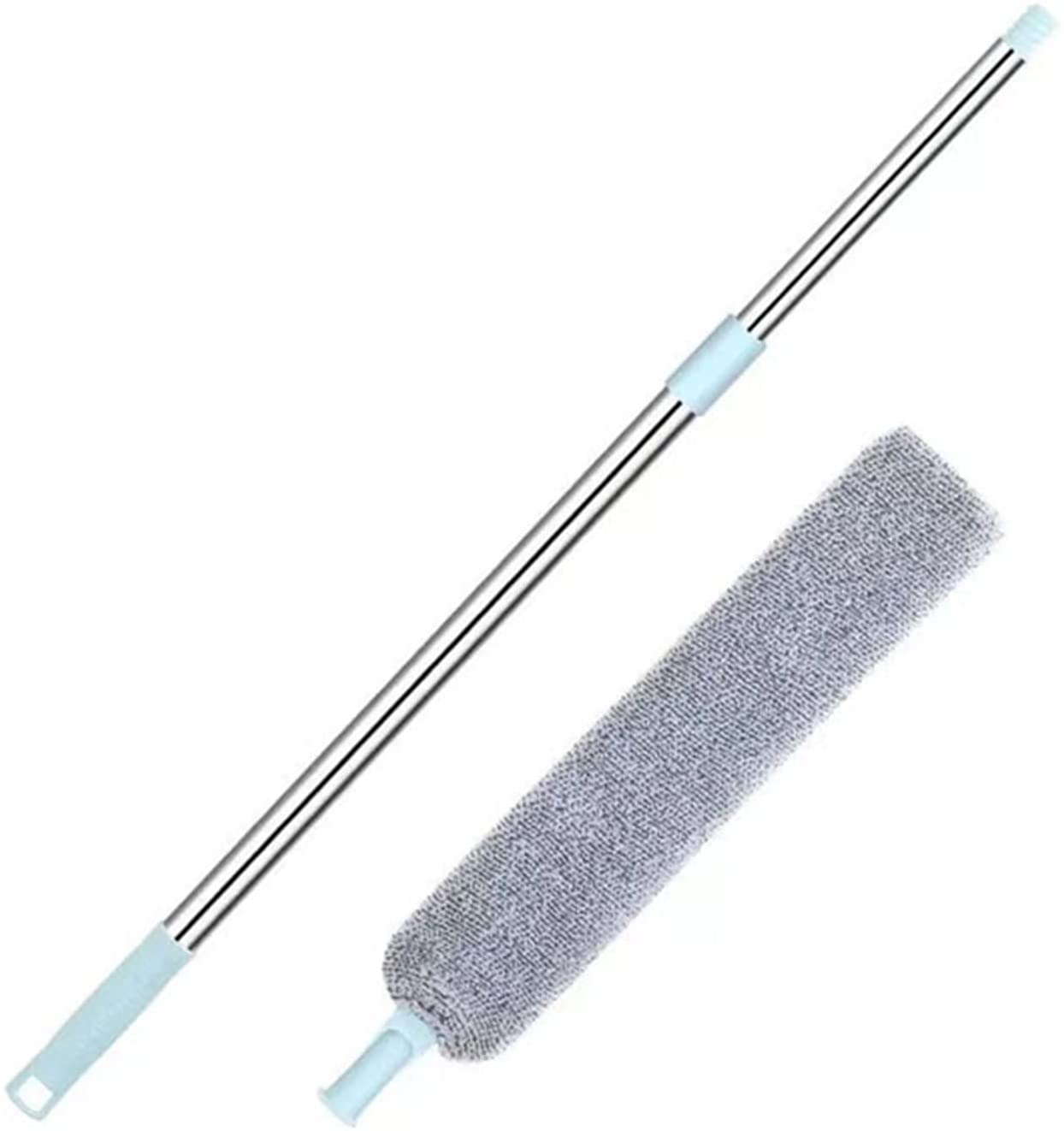 Cepillo de Limpieza Cepillo para el Polvo Junto a la Cama Fregona de Mango Largo Espacio en la Parte Inferior de la Cama Limpiar el Cabello Barrer el Polvo Polvorín de Microfibra Cepillos para Fregar