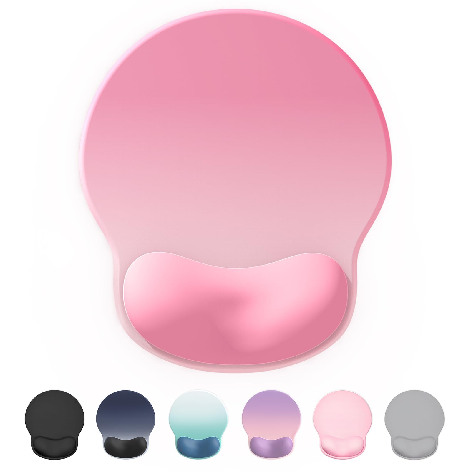 Laborio Ergonomic Mouse Pad Wrist Support, Comfortable Mouse Pad Wrist Rest, Relieve Wrist Pain Gel Mouse pad, Non-Slip Rubber Base Mousepad for