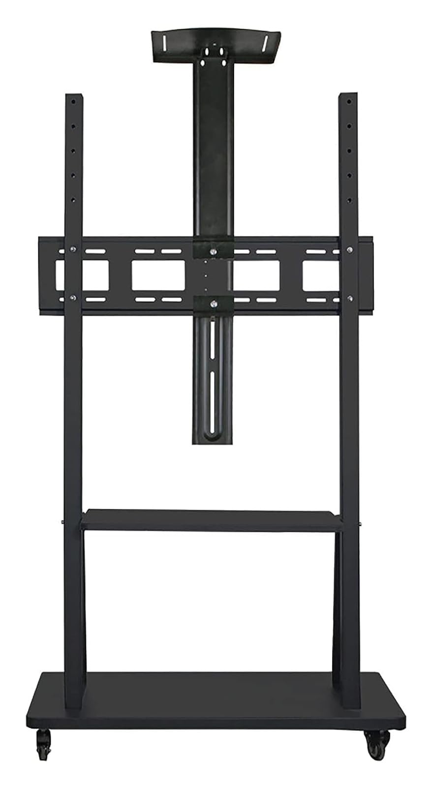 ZBZFGE Soporte rodante para TV para televisores de 3265 Pulgadas, Altura Ajustable, Soporte para TV móvil Resistente con Almacenamiento, soporta hasta 45,5 kg, fácil Montaje, Uso en el