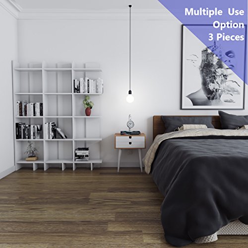 Decorotika Alice 5-Tier Corner Bookcase Bookshelf, Storage, Display Unit And Organizer For Living Room, Dining Room, Bedroom, Kitchen And Bathroom, Multiple Use, Modern Design (White) #TOP5