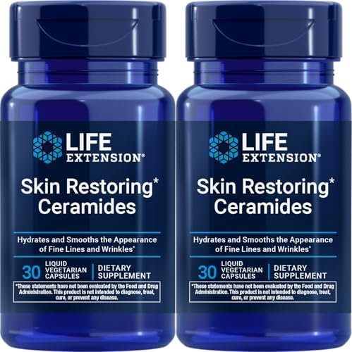 Life Extension Skin Restoring Ceramides, 30 Liquid Vegetarian Cap...