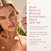 Kopari PURE PROTECT 100% Mineral Sunscreen Stick SPF 50+ Clear Zinc Oxide Face and Body Sunscreen with Hydrating Argan Oil, Shea Butter, Sheer Finish, Ultra-Portable, for Easy Reapplication