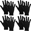 SATINIOR 4 paar magische winterhandschoenen, uniseks, gebreide handschoenen, rekbaar, wanten, bulk, volledige vingers, warme handschoenen voor mannen en vrouwen sport