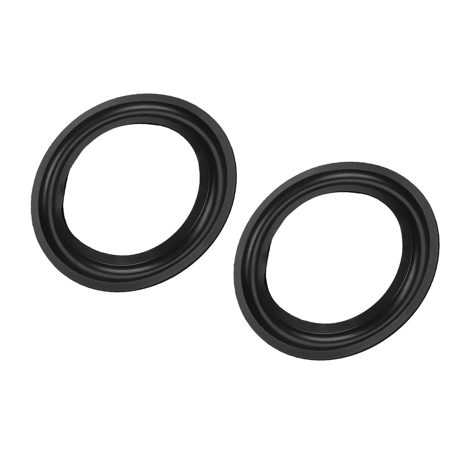 Membrana Riparazione Subwoofer 4 Pollici Bordo Gomma Altoparlante 2 Pezzi Nero Hi Fi Woofer