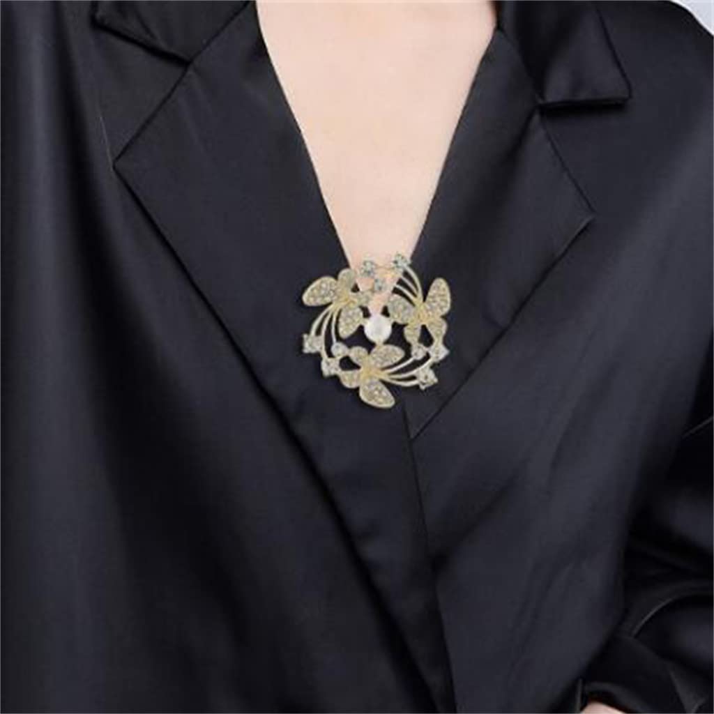 Accesorios para Mujer, Broche de Solapa con Accesorios envolventes de Mariposa de nicho, Cien con Accesorios