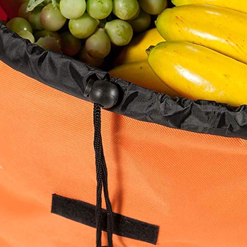 LDBDASA Klappwagen Einkaufswagen Shopping Trolley Tasche Mit Rollenden Schwenkrädern Dienstprogramm Lebensmittelwagen… – Bild 7