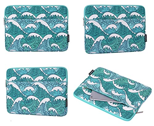 Funda para laptop de 13 pulgadas verde que soluciona la falta de espacio 5