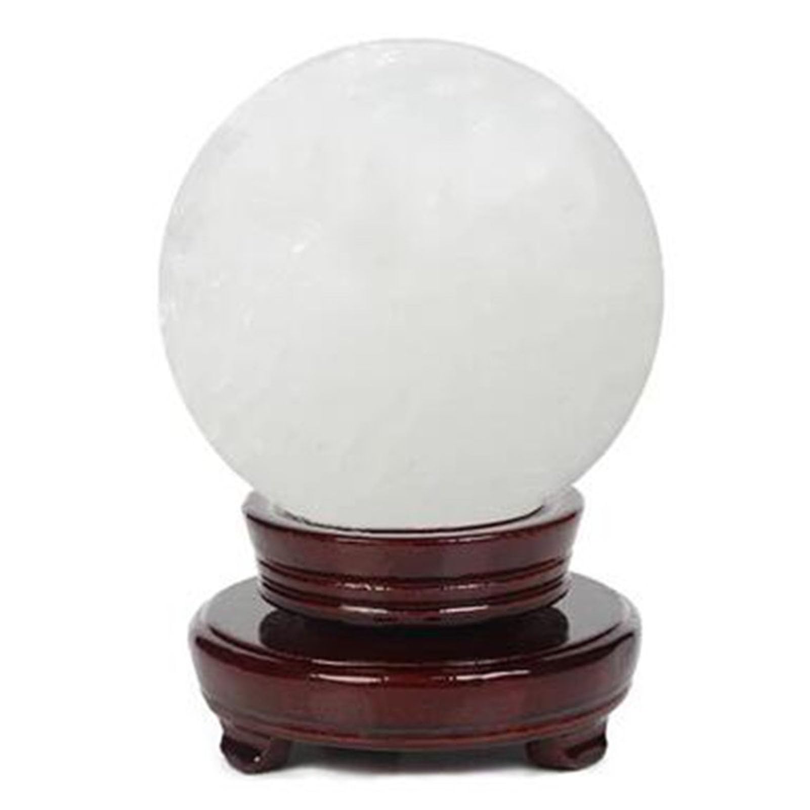 Bolas meditación para brujería, bola cristal cuarzo transparente natural | Decoración del hogar Feng Shui con soporte, bolas decorativas de meditación, adornos prósperos invitan a la riqueza