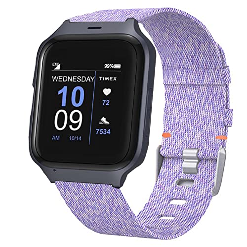 Bracelet Timex Family Connect Senior en nylon tissé violet Lamshaw
