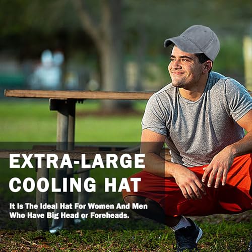 Image of Oversized XL XXL 100% Cotton Basebal Cap Large Dad Washed Sport Cap Unconstructed Low Profilel Hat for Big Head(23.5 inch-25.5 inch)