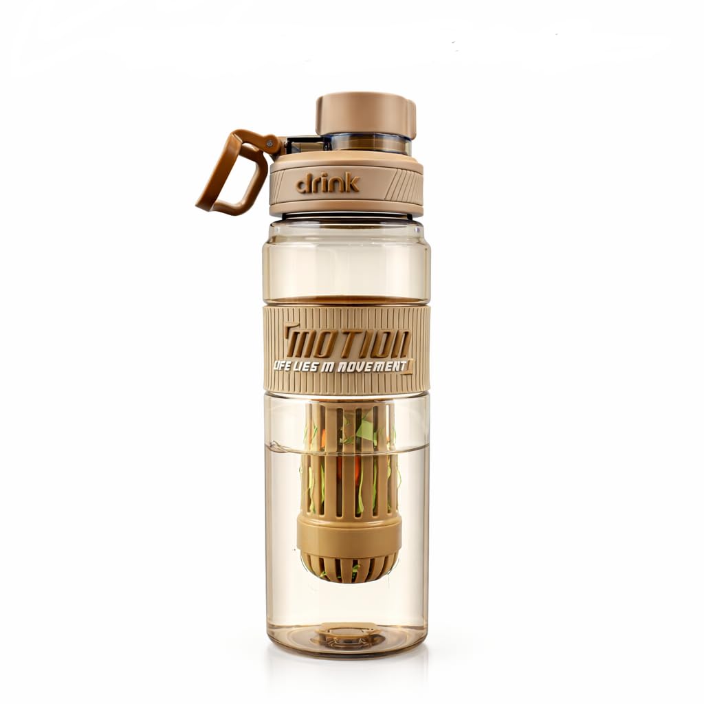 Vasukie Detachable Food Infuser Water Bottle | BPA-Free, Food Grade & Reusable | Leakproof Wide Mouth Bottle | Freezer & Fridge Safe | Durable & Stylish for Gym, Travel & Kitchen (Infuser Bottle)