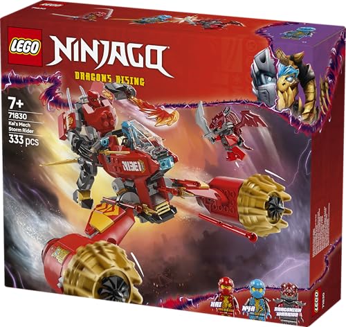 Image of LEGO NINJAGO Kai's Mech Storm Rider Combo Ninja Toy 71830 Building Blocks Toys for 7+ Gift for Boys and Girls