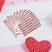 Heart Stickers, Red Heart Sticker, Glitter Small Mini Heart Stickers for Kids, 780 PCS, Decorative Love Stickers for Kids Reward, Valentine's Day, Wedding, Mother's Day, Envelopes, Gift Box