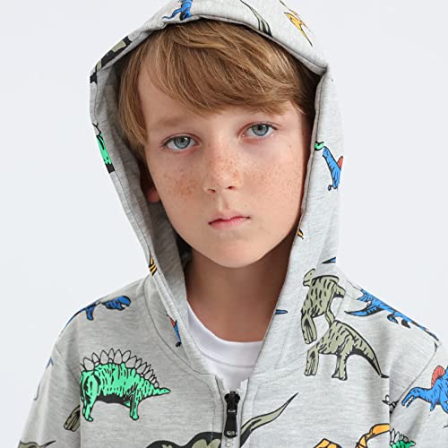 HZXVic Pullover Hoodies for Teen Boys,Toddler Lightweight Sweatshirt,Kids Dinosaur Long Sleeve Sweat Shirt 4-12 Years4
