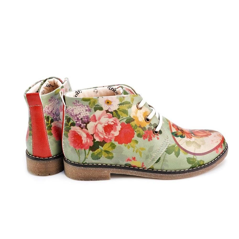 GOBY Botines con Cordones para Mujer - Botas Militares de Piel Vegana con Diseños Exclusivos - Zapatos de Invierno Casual y Elegantes - Cómodos y Originales