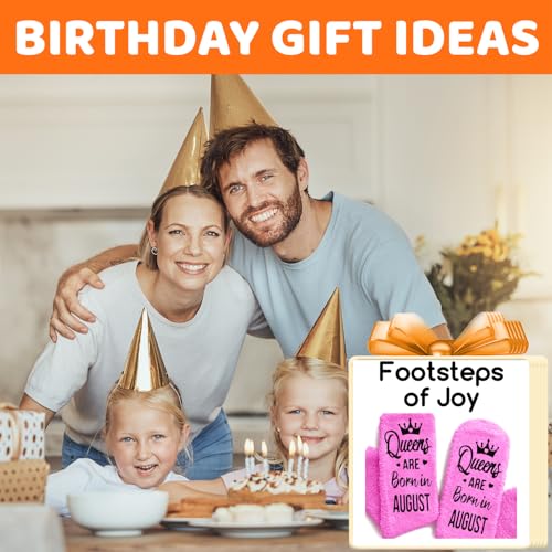 Image of HAPPYPOP Birthday Gifts Ideas for Women - January February March Birthday Socks in Pink
