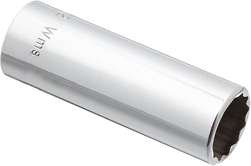 Miniatura 11 de Williams JHWMD-1214 SUPERTORQUE - Enchufe SAE de 1/4 pulgadas de profundidad, 12 puntos, tamaño de 7/16 pulgadas, acabado cromado altamente pulido,