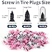 Opvixi Screw in Tire Plugs, 70 Pcs Tire Repair Screws, Tire Repair Rubber Nail Kit, Tire Screw Plug Repair Kit, Self Screw in Tire Repair Plugs for Car, Motorcycle, Truck, Tractor Tire Puncture Repair