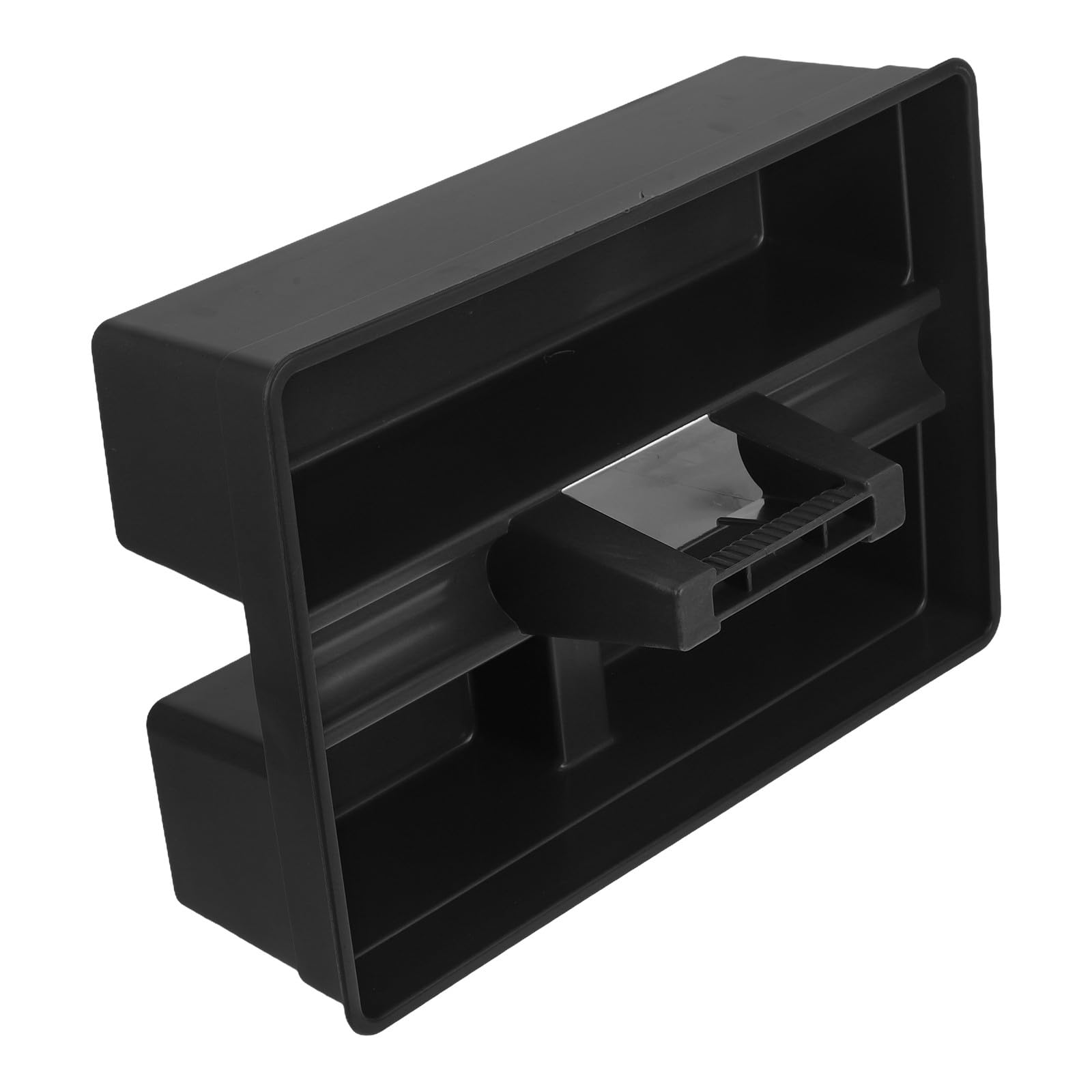 Panier de nettoyage plastique noir, boîte rangement outils ménagers et organisateur maison