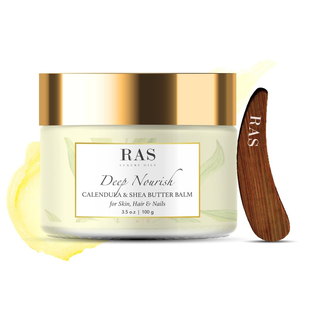 RAS Deep Nourish Butter Balm | Moisturizer for Face, Hair & Nails | Face Cream For Dry Skin, Lips,Scalp | Calendula & Hibiscus | Vegan & Cruelty Free for Men & Women, 100gm-picture-29