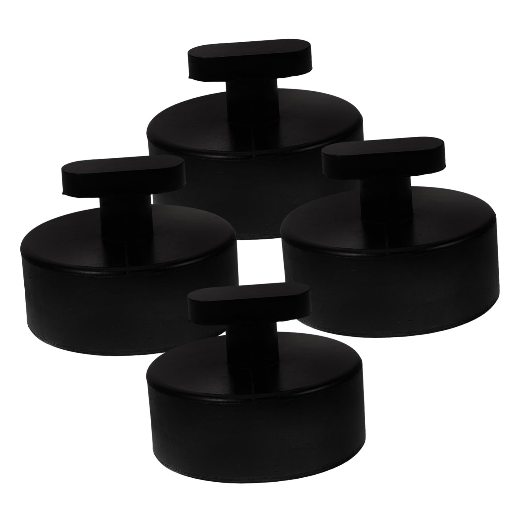 Angoily 4 Set Blocco Di Gomma Pavimento Pastiglie Accessori Per Camion Martinetto Di Sollevamento Jack Pad Tampone Ascensore Per Auto Gomma Da Cancellare Nero 4 Pezzi*4